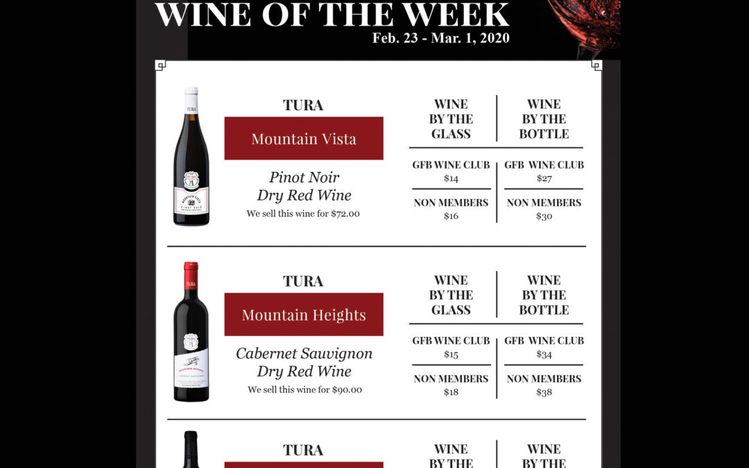 Wine of the Week – Tura Winery